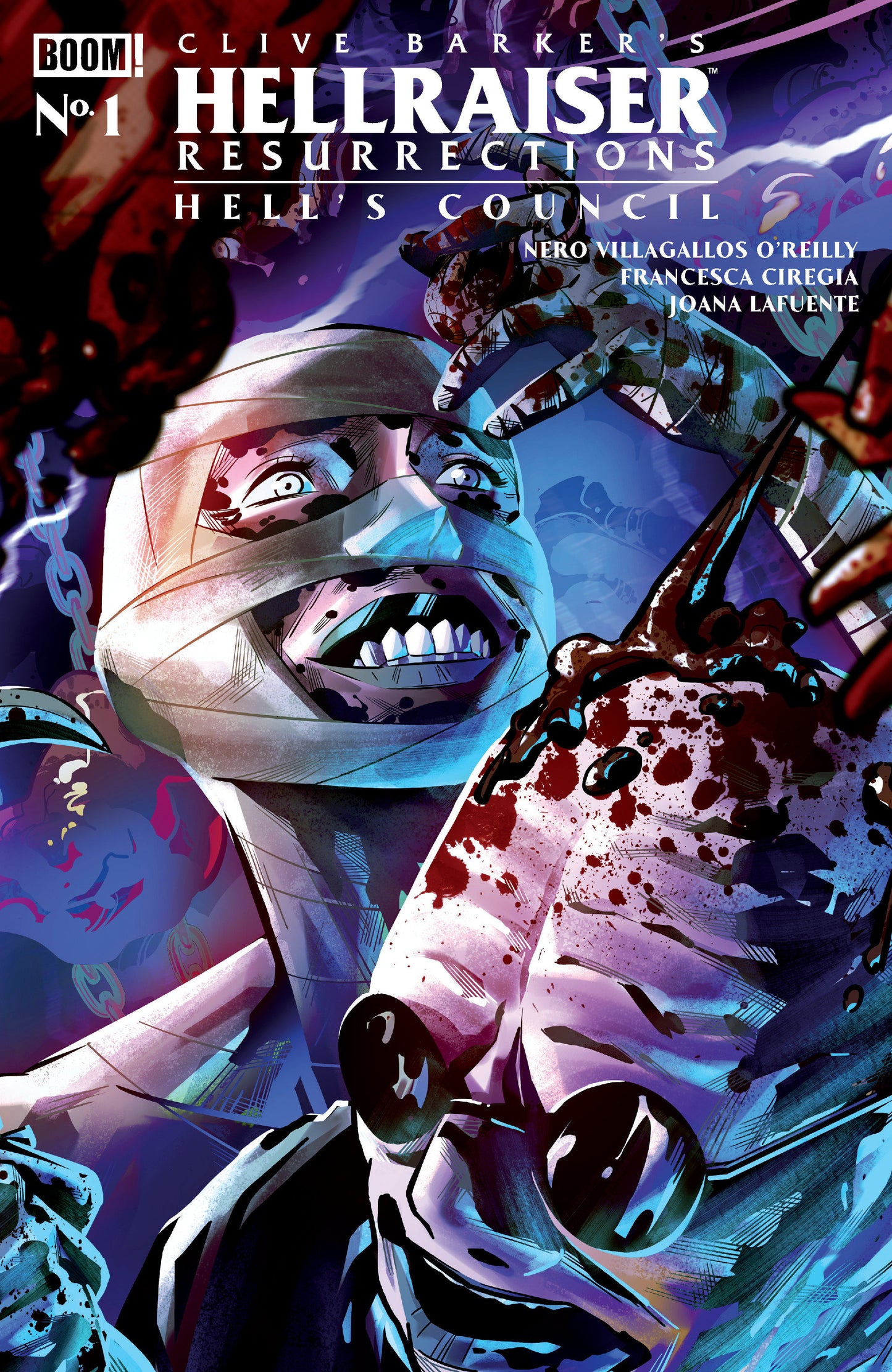 Hellraiser: Resurrections - Hell's Council #1 B Variant (Dressed, Sabbatini) FOC August 17, 2026