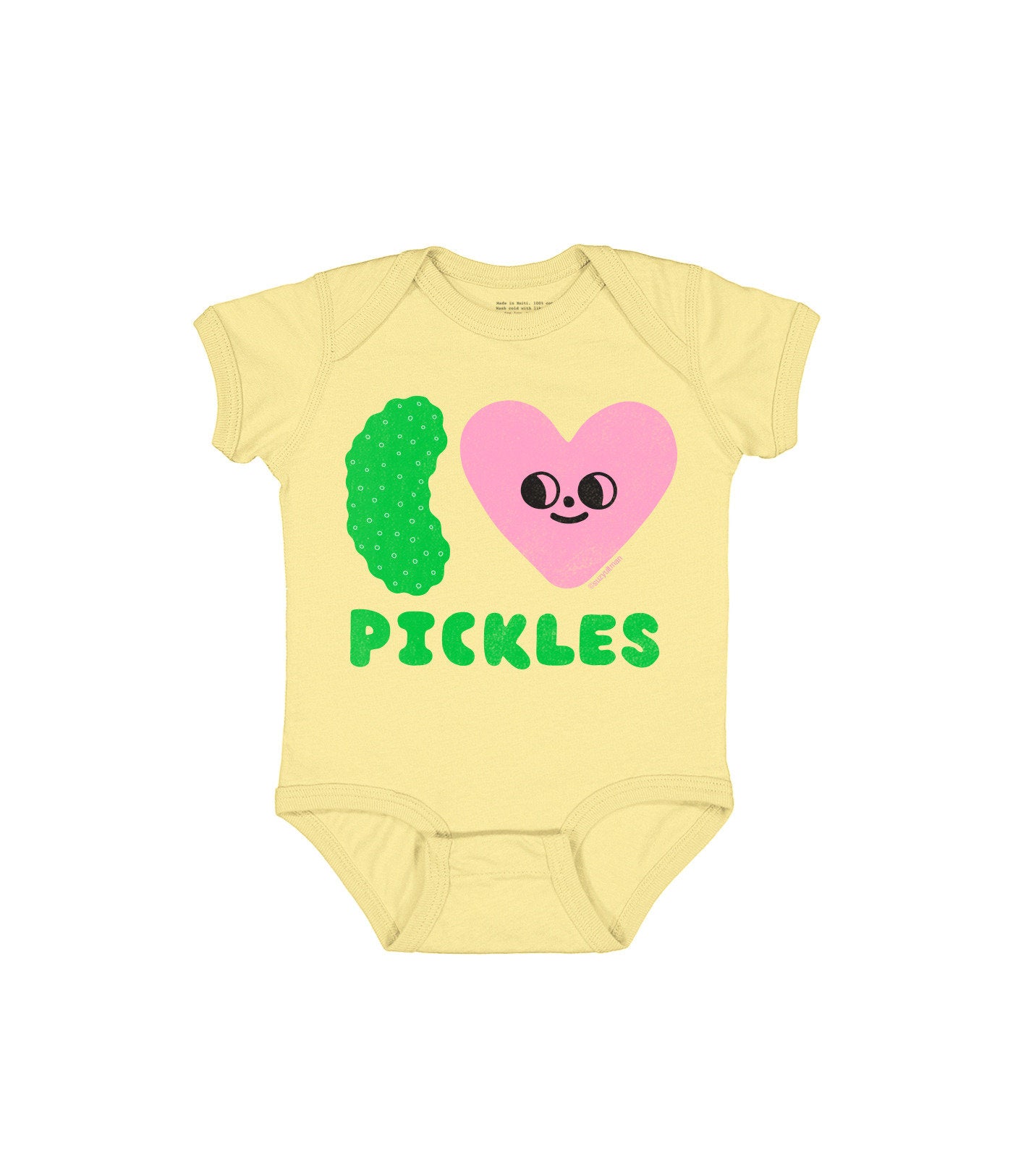 Suzy Ultman: I Heart Pickles Baby Bodysuit - 12 Mo FOC August 17, 2026