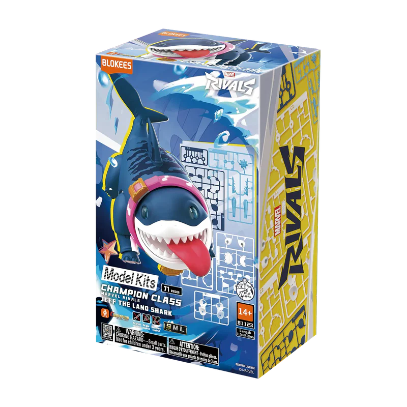 Marvel Rivals Champion Class 12 Jeff The Land Shark Model Kits | Blokees