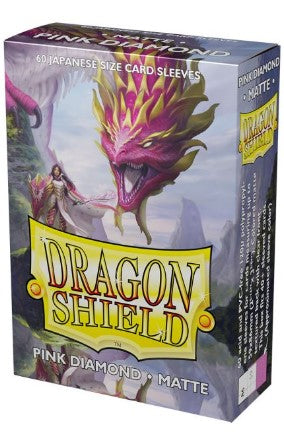 Dragon Shield Sleeves: Japanese Matte - Pink Diamond 60CT