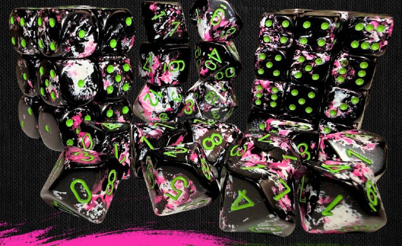 Chessex Brush Dice Paintball 12mm Dice Block