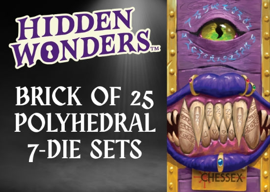 Chessex Hidden Wonders Brick of 25 7 Die Sets