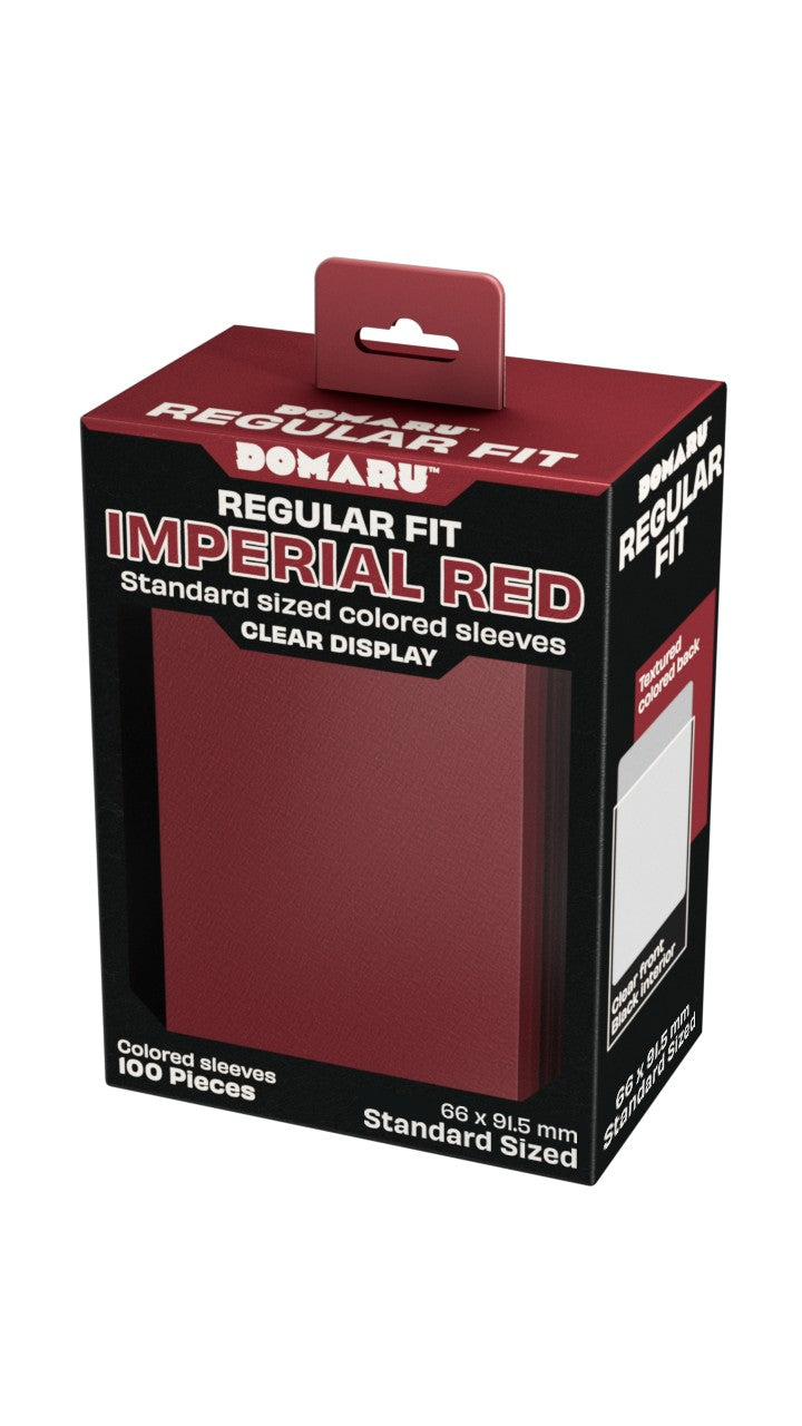 Gatherers' Tavern : Domaru Regular Fit Standard Sized Card Sleeve 100ct- Imperial Red