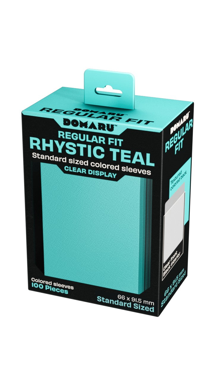 Gatherers' Tavern : Domaru Regular Fit Standard Sized Card Sleeve 100ct- Rhystic Teal