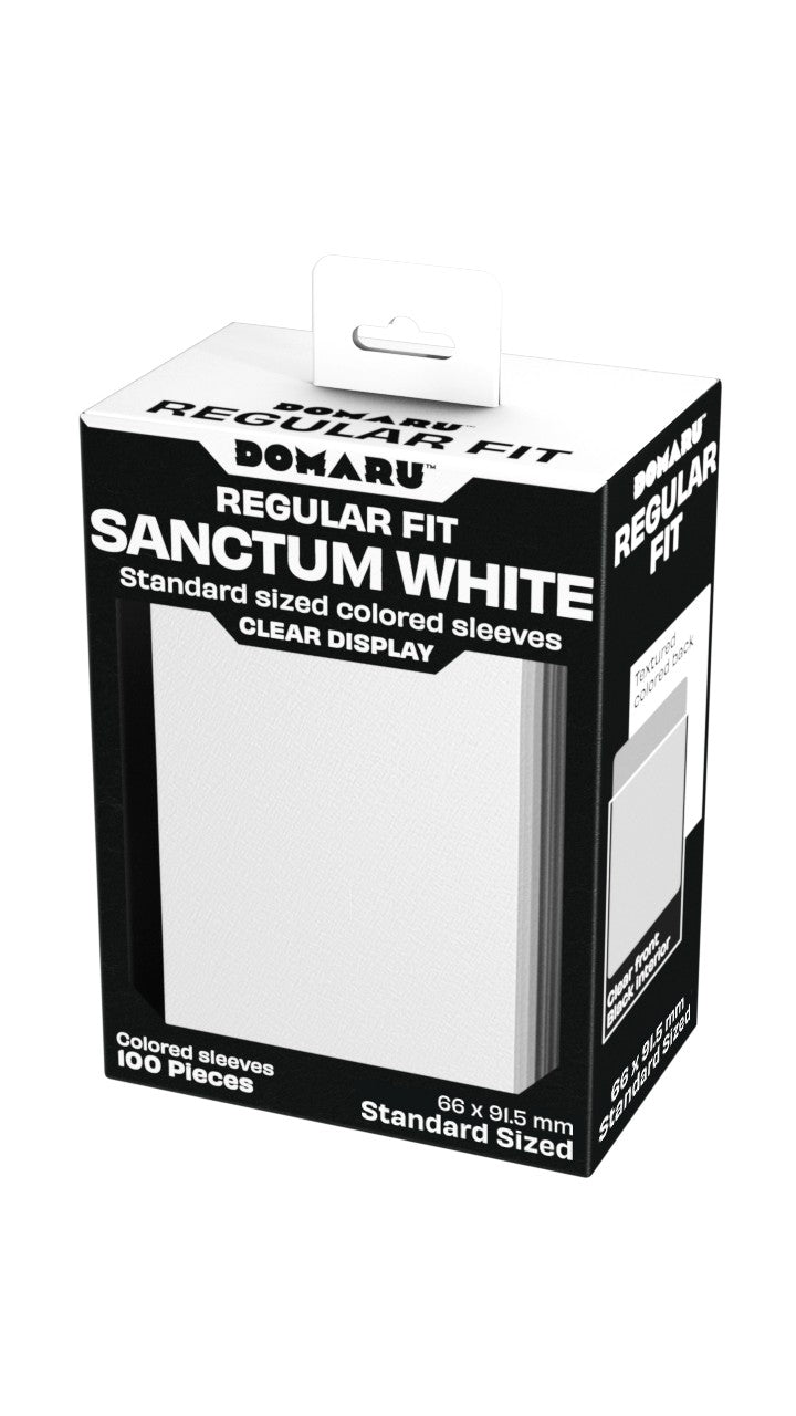 Gatherers' Tavern : Domaru Regular Fit Standard Sized Card Sleeve 100ct- Sanctum White