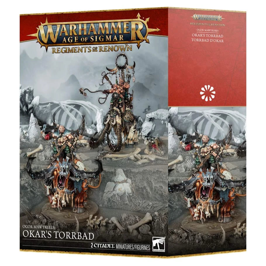 95-19 Warhammer: Age of Sigmar: Ogor Mawtribes: Okar's Torrbad FOC August 14, 2026