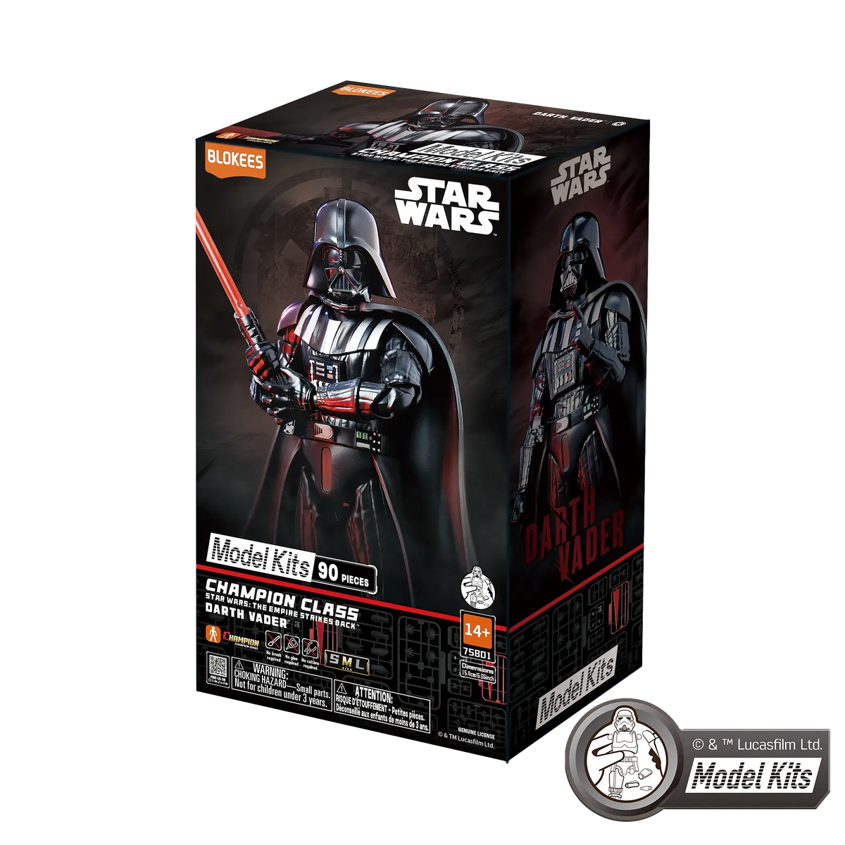STAR WARS: THE EMPIRE STRIKES BACK™ CHAMPION CLASS 01 DARTH VADER™ MODEL KITS | Blokees