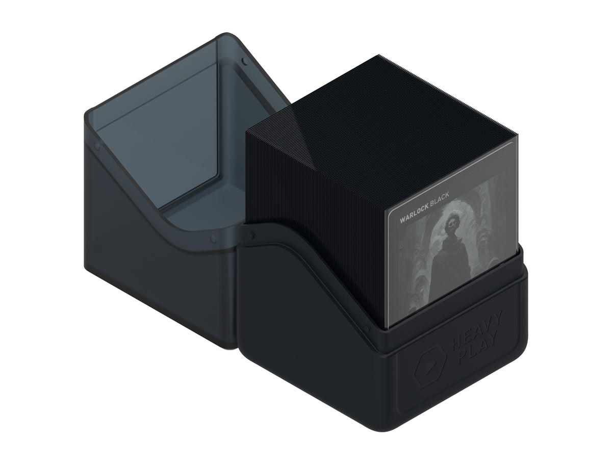 Heavy Play RFG Deck Box 100 Double Sleeved Warlock Black
