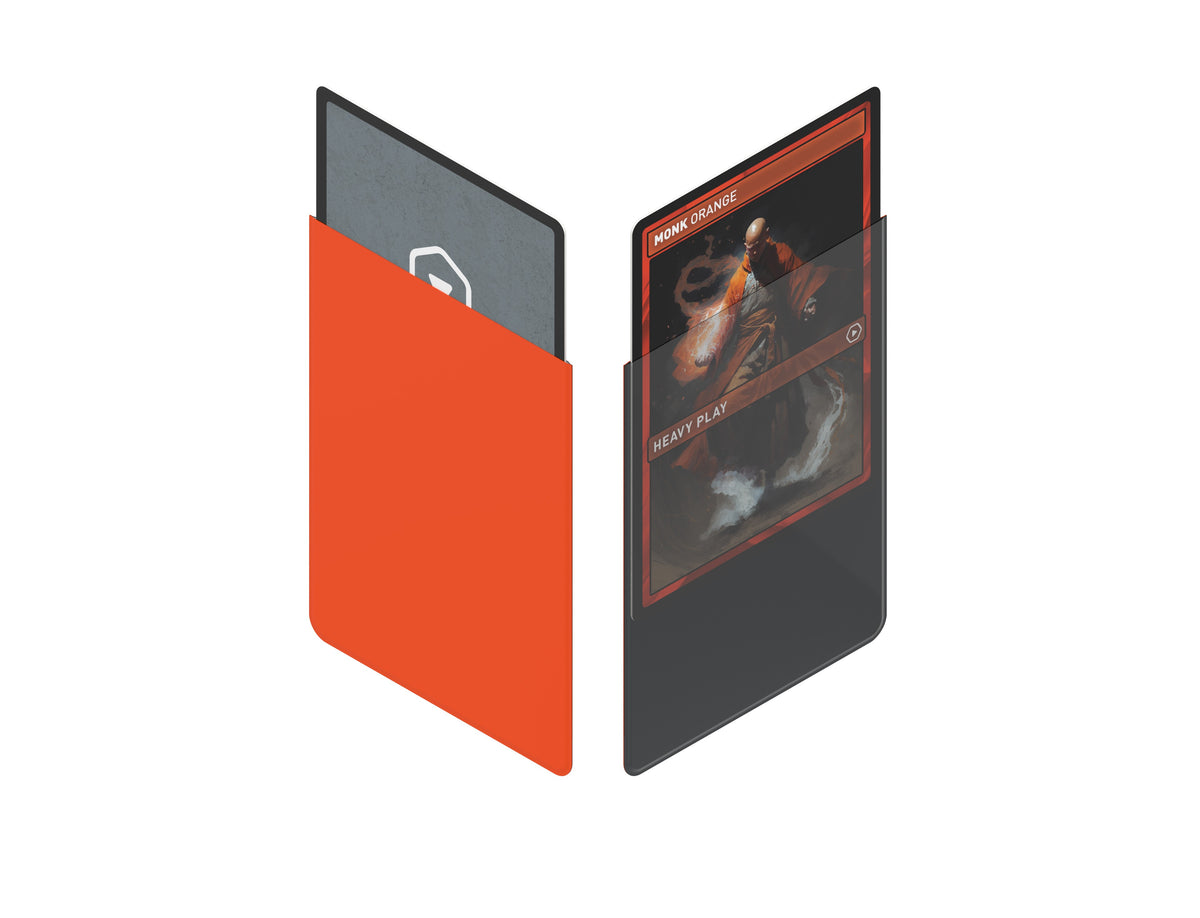 Heavy Play Curv Sleeves Standard 100-Count Monk Orange