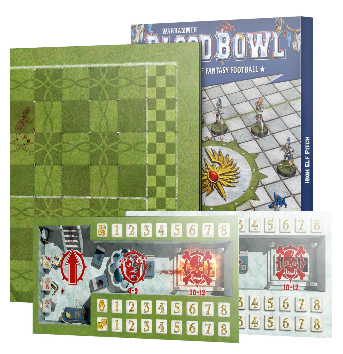 Blood Bowl - High Elf Team: Pitch & Dugouts