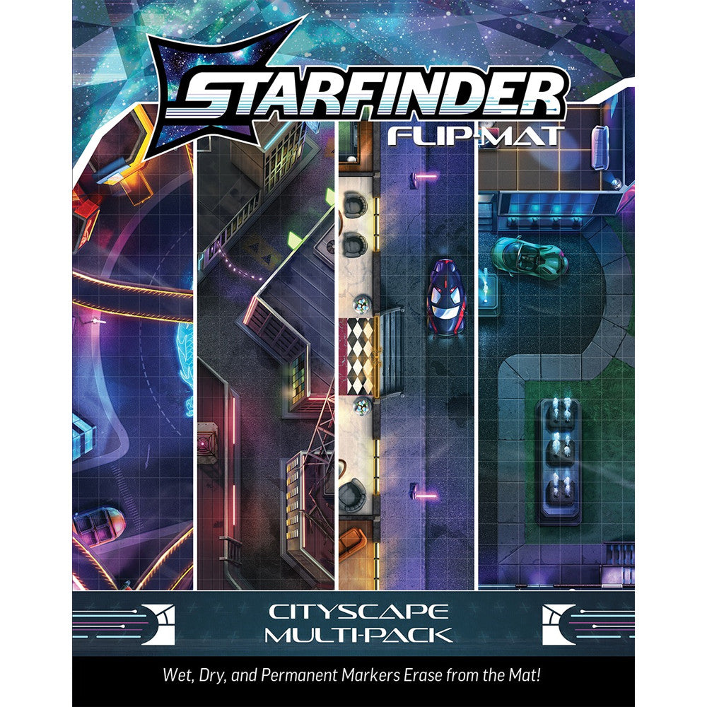 Starfinder RPG 2E: Flip-Mat - Cityscape Multi-Pack