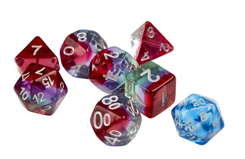 Sirius Dice Watermelon 7-Die Set
