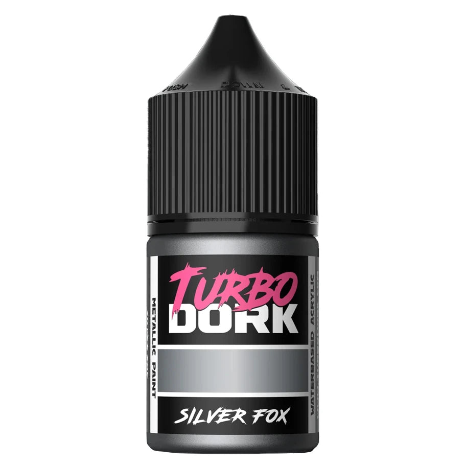 Turbo Dork Silver Fox Metallic Acrylic Paint (22ml) FOC February 15, 2027