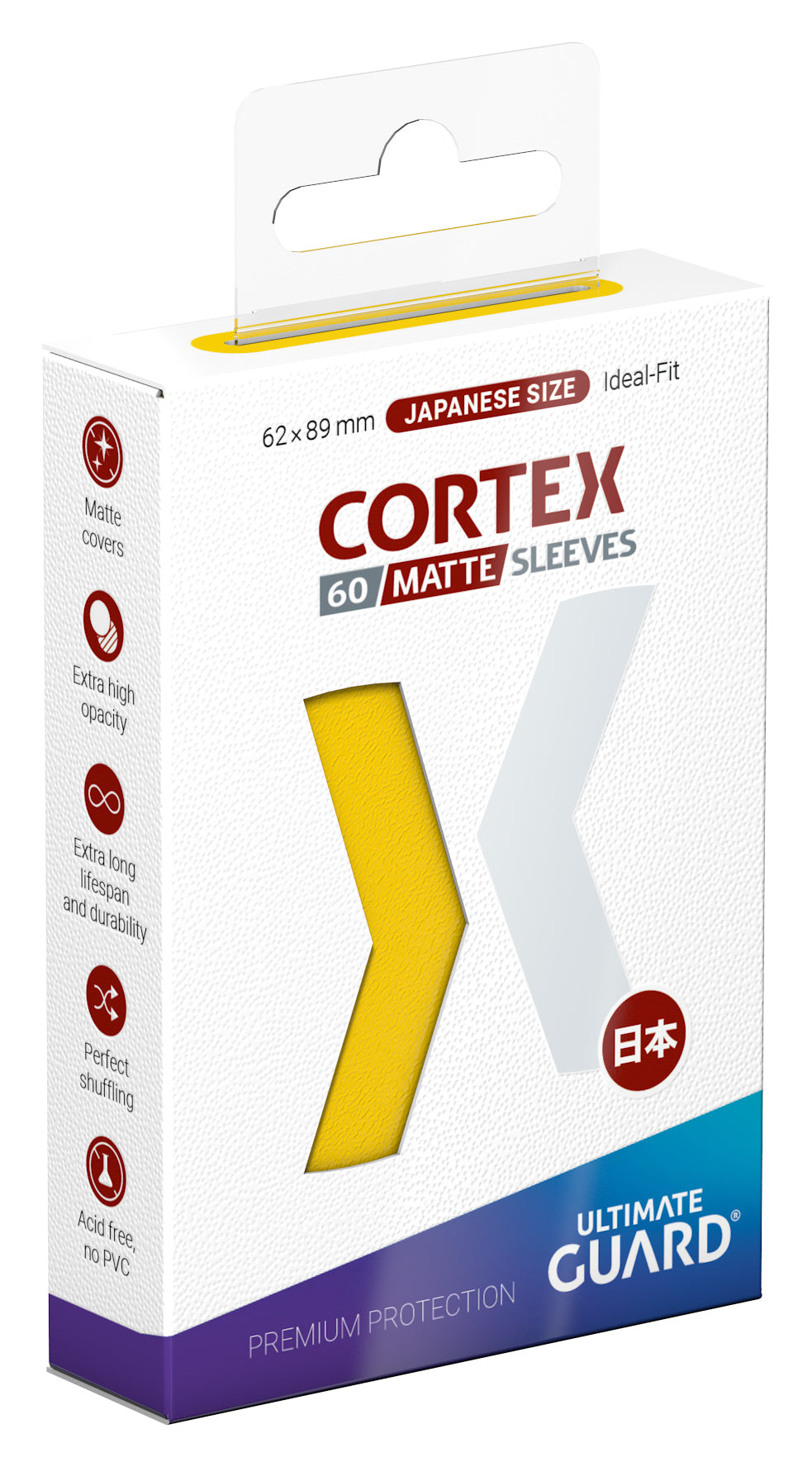 Ultimate Guard: Japanese CORTEX Sleeves - Matte Yellow