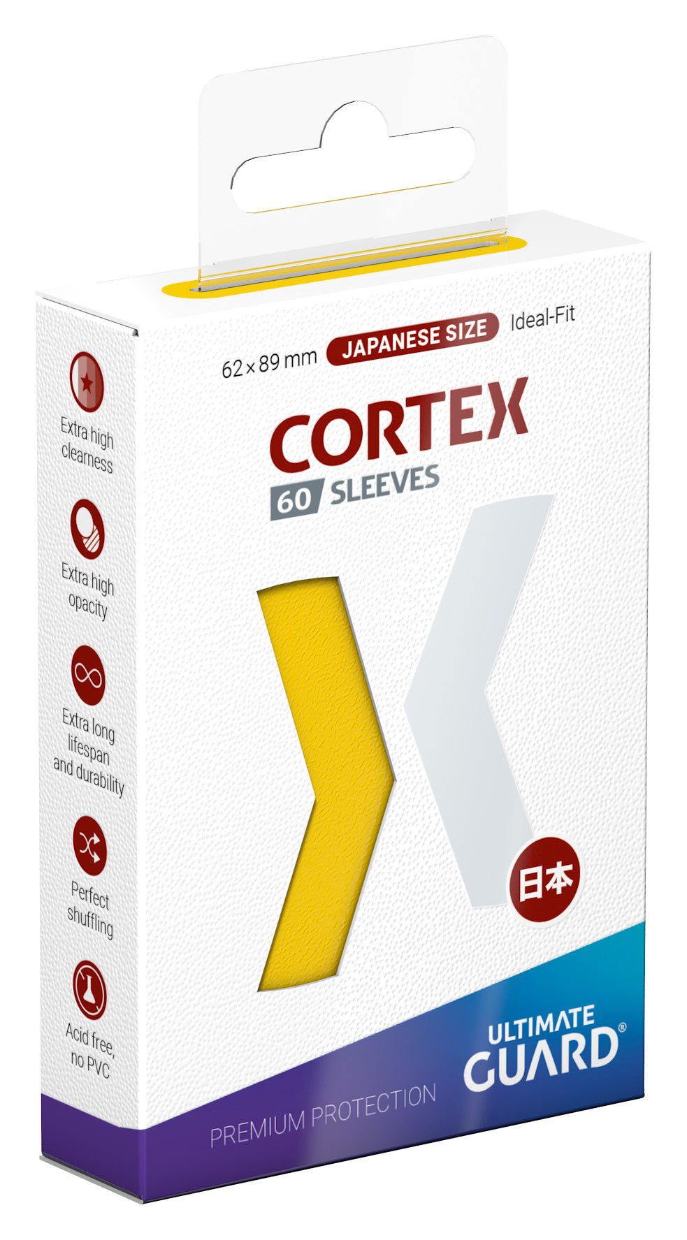 Ultimate Guard: Japanese CORTEX Sleeves - Glossy Yellow