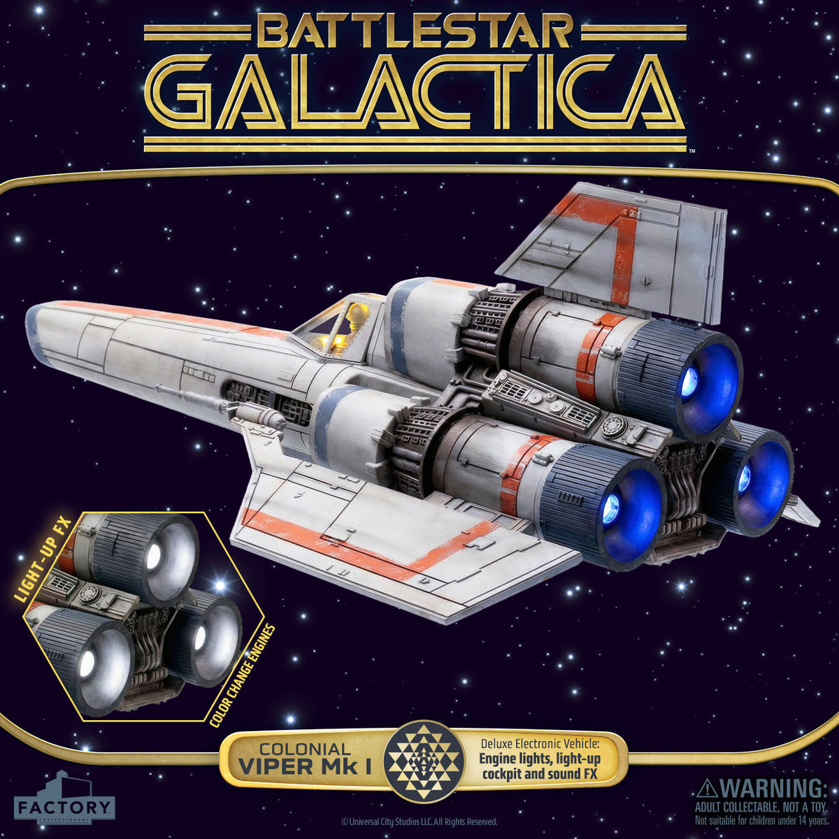 Battlestar Galactica - Colonial Viper MkI with Lieutenant Boomer - Action Figure