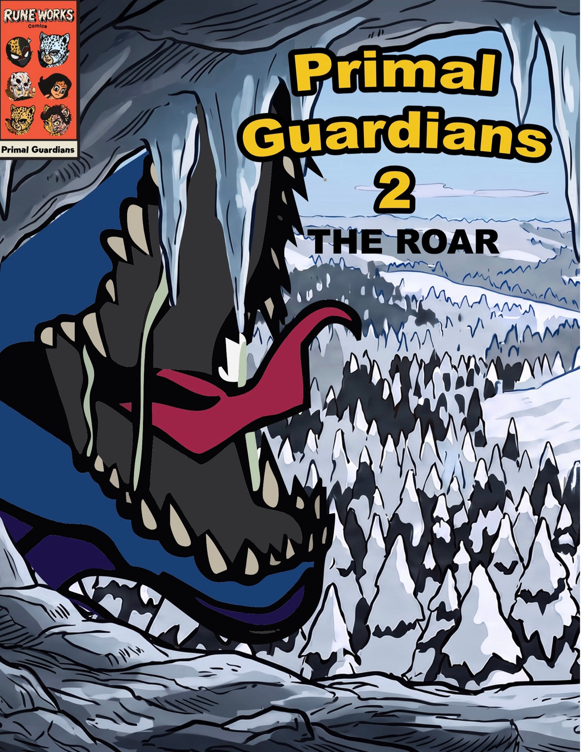 Primal Guardians #2: The Roar cover by Mack Burks