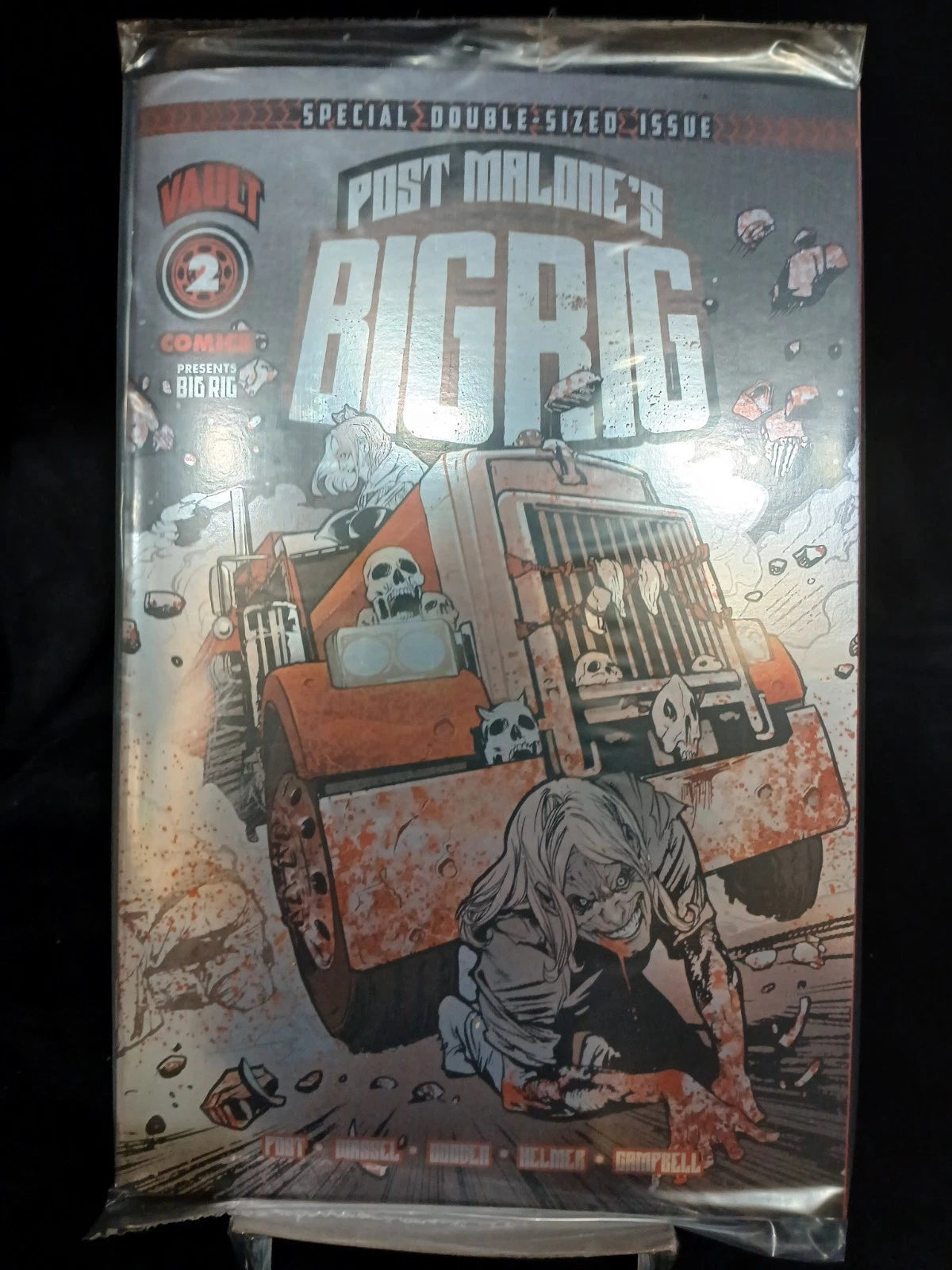 2025 Vault Comics Post Malone's Big Rig No 2 Cover U Gooden Alt Foil Cover