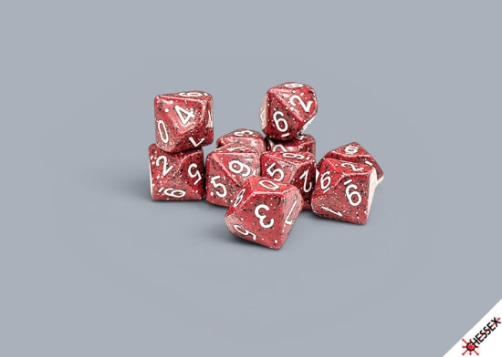 Speckled Lava Stone Ten d10 Set