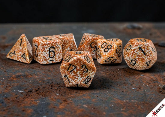 Speckled Rust Polyhedral 7-Die Set