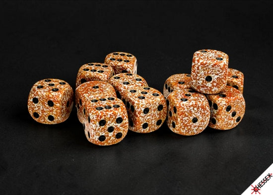 Speckled Rust 16mm d6 Dice Block