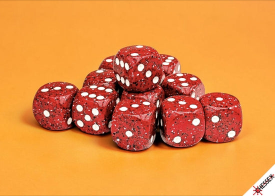 Speckled Lava Stone 16mm d6 Dice Block