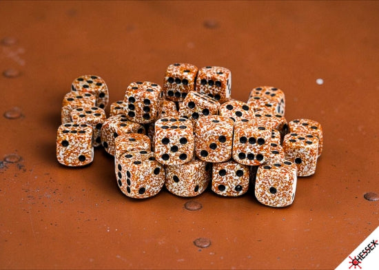 Speckled Rust 12mm d6 Dice Block