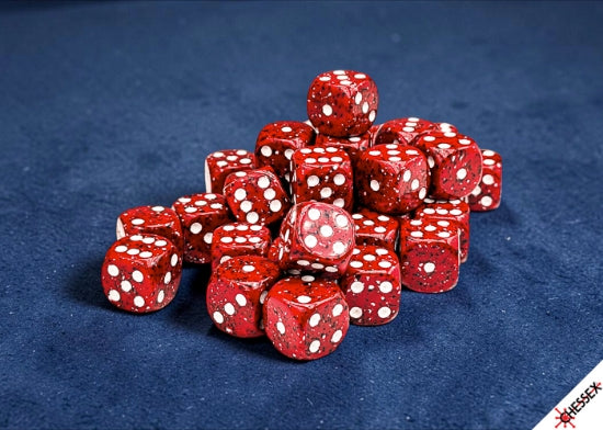 Speckled Lava Stone 12mm d6 Dice Block