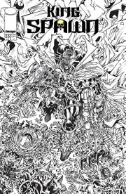 KING SPAWN #55 CVR B HARVEY TOLIBAO B&W VAR