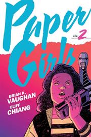PAPER GIRLS BACKPACK EDITION TP VOL 02 DIRECT MARKET EXCLUSIVE CLIFF CHIANG FOIL CVR