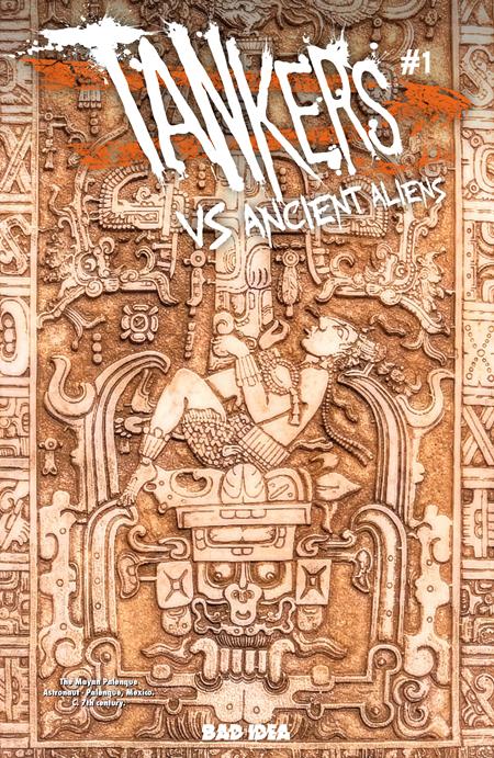 TANKERS VS ANCIENT ALIENS #1 (OF 4) CVR D TBA OLD MASTERS VAR (LINES BEHIND TITLE ARE GREEN)