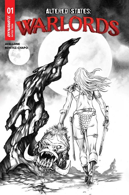 ALTERED STATES WARLORDS #1 CVR J INC 1:10 MIKE ROOTH LINE ART VAR
