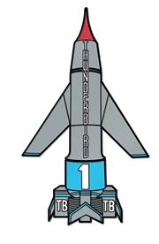 THUNDERBIRDS THUNDERBIRD 1 ENAMEL PIN BADGE