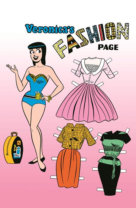ARCHIE COMICS 85TH ANNIVERSARY PRESENTS BETTY & VERONICA FASHION PAGES (ONE-SHOT) CVR F DAN DECARLO RED FOIL VERONICA PIN-UP VAR FOC August 3, 2026