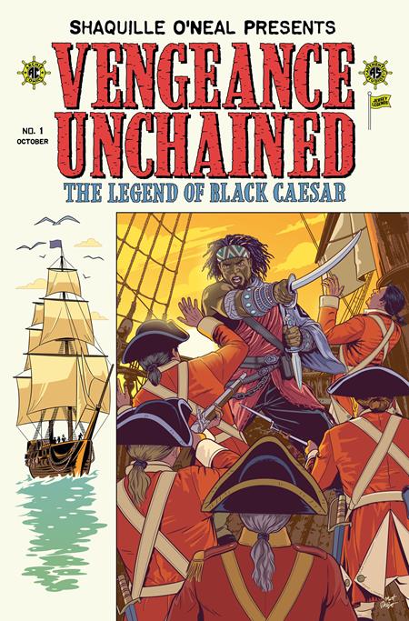 SHAQUILLE ONEAL PRESENTS VENGEANCE UNCHAINED THE LEGEND OF BLACK CAESAR #1 (OF 5) CVR B MATT TALBOT EC PIRACY HOMAGE VAR FOC September 14, 2026