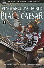 SHAQUILLE ONEAL PRESENTS VENGEANCE UNCHAINED THE LEGEND OF BLACK CAESAR #1 (OF 5) CVR G INC 1:10 JAMAL IGLE FOIL VAR FOC September 14, 2026
