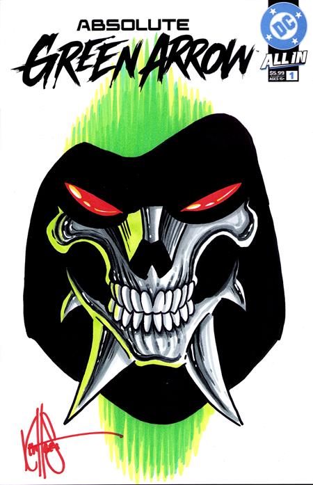 DF ABSOLUTE GREEN ARROW #1 BLANK VARIANT SIGNED AND REMARKED BY KEN HAESER FOC September 7, 2026
