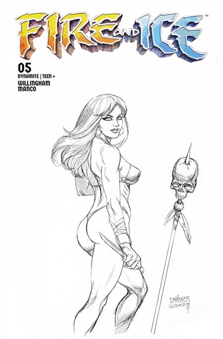 FIRE AND ICE #5 CVR F INC 1:10 JOSEPH MICHAEL LINSNER LINE ART VAR FOC October 5, 2026