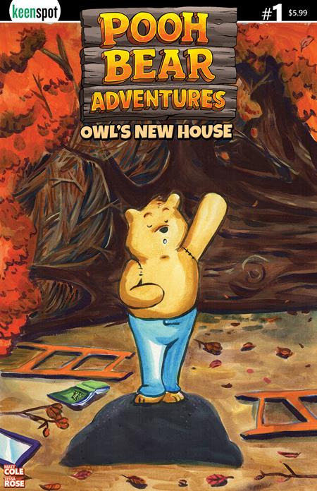 POOH BEAR ADVENTURES OWLS NEW HOUSE #1 (ONE SHOT) CVR B TESSA ROSE POOH RAISES PAW VAR FOC September 7, 2026