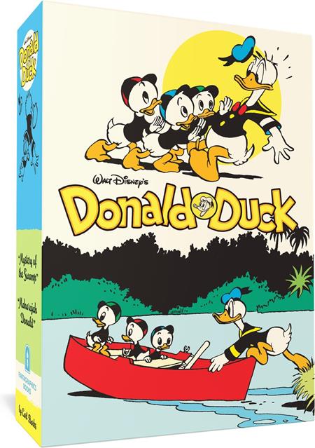 WALT DISNEYS DONALD DUCK GIFT BOX SET MYSTERY OF THE SWAMP & MAHARAJAH DONALD VOLS 03 & 04 HC FOC September 14, 2026