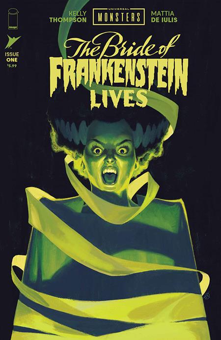UNIVERSAL MONSTERS BRIDE OF FRANKENSTEIN LIVES #1 (OF 4) CVR H INC 1:100 DAVID TALASKI FOIL VAR FOC September 28, 2026