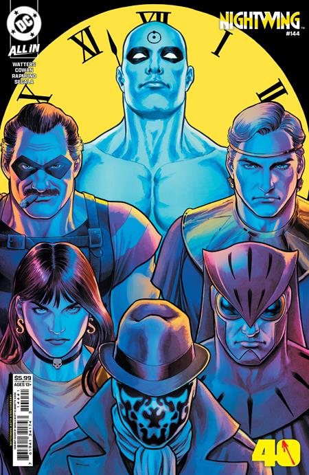 NIGHTWING #144 CVR D NICOLA SCOTT WATCHMEN 40TH ANNIVERSARY CARD STOCK VAR FOC October 26, 2026