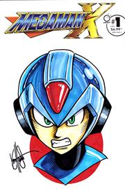 DF MEGAMAN X #1 BLANK VARIANT SIGNED AND REMARKED BY KEN HAESER FOC October 5, 2026