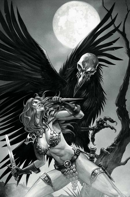 RED SONJA SHE DEVIL WITH A SWORD #7 CVR N INC 1:7 MIKE ROOTH B&W VIRGIN VAR FOC October 19, 2026