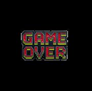FP ORIGINAL GAMING GAME OVER ENAMEL PIN BADGE FOC November 2, 2026
