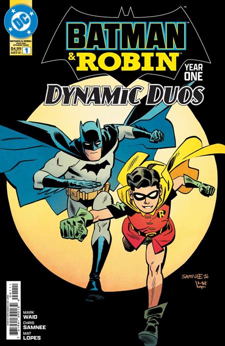DF BATMAN & ROBIN YEAR ONE DYNAMIC DUOS #1 SILVER SIGNATURE SERIES SIGNED BY MARK WAID FOC November 2, 2026