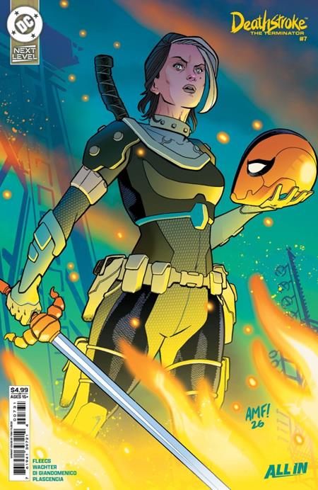 DF DEATHSTROKE THE TERMINATOR #7 VARIANT SIGNED BY TONY FLEECS FOC November 2, 2026