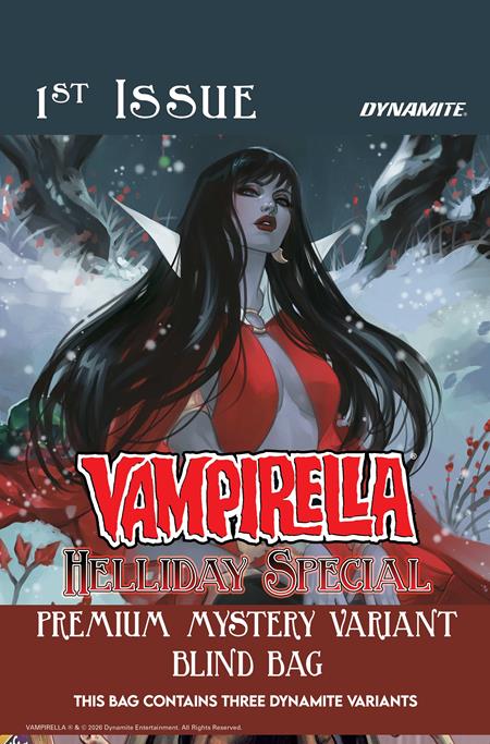 VAMPIRELLA HELLIDAY SPECIAL 2026 #1 (ONE SHOT) CVR G PREMIUM MYSTERY BLIND BAG VAR FOC November 9, 2026