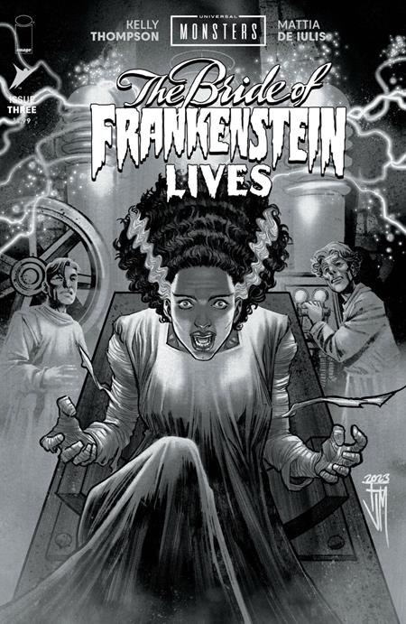 UNIVERSAL MONSTERS THE BRIDE OF FRANKENSTEIN LIVES #3 (OF 4) CVR D INC 1:25 FRANCIS MANAPUL CLASSIC HORROR B&W VAR FOC November 23, 2026