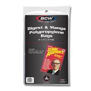 BCW Digest & Manga Bags (100 Pack)